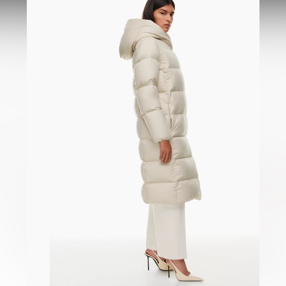 Aritzia Babaton The Duvet Puffer Long - XS - Canyon Beige - Picture 3 of 9